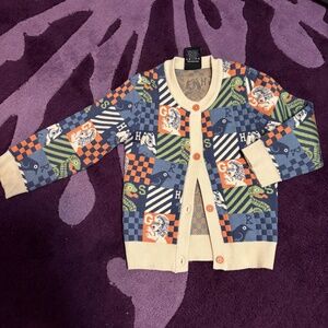 Harry Potter Wizarding World 5T Multicolor Soft Animals Cardigan Sweater